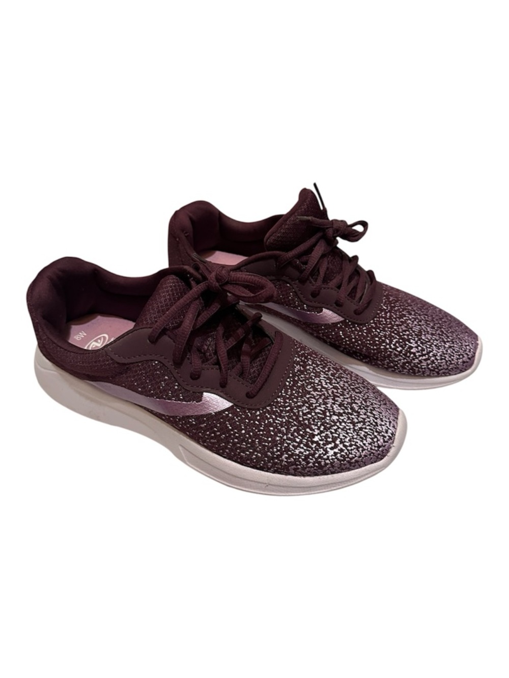Athletic Works Purple Sneakers with Memory Foam Design
